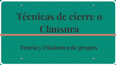 Tipos de t&eacute;cnicas grupales