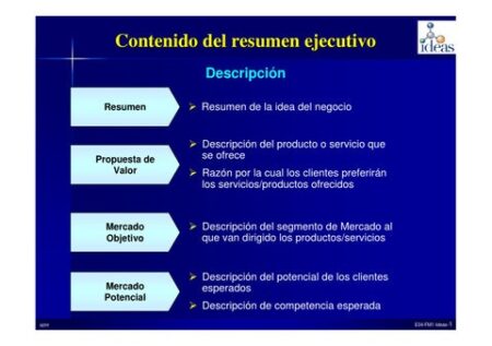 Guía para redactar un resumen ejecutivo de empresa con ejemplos Elementos clave de un resumen ejecutivo