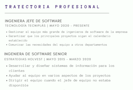 8 Ejemplos de Currículum Formal para Descargar Gratis Estructura clara y ordenada
