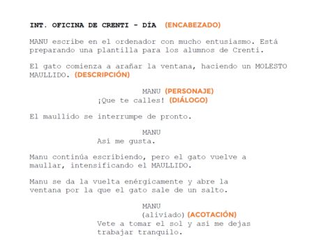 Aprende con ejemplos de guiones literarios