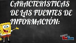 Tipos de fuentes de informaci&oacute;n