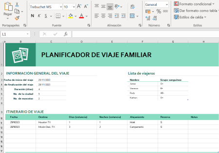 3. Presupuesto de Viaje