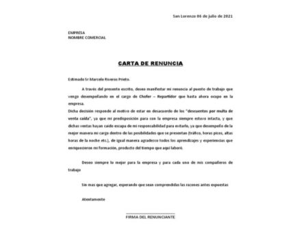 Consecuencias de una renuncia voluntaria