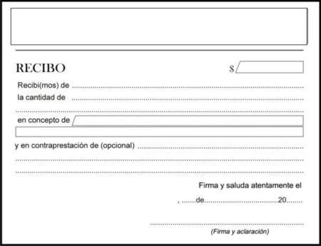 5. Firma y sella el recibo