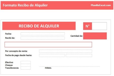 Recibos en papel