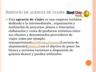 Tipos de Servicios Turísticos: Clasificación y Ejemplos Clave